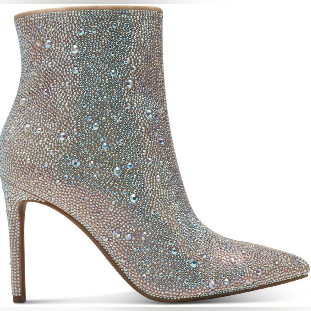 NIB [INC International Concepts] Reisa 6 Pointed Sparkle Ankle Boots Women’s 5.0 - Picture 3 of 15